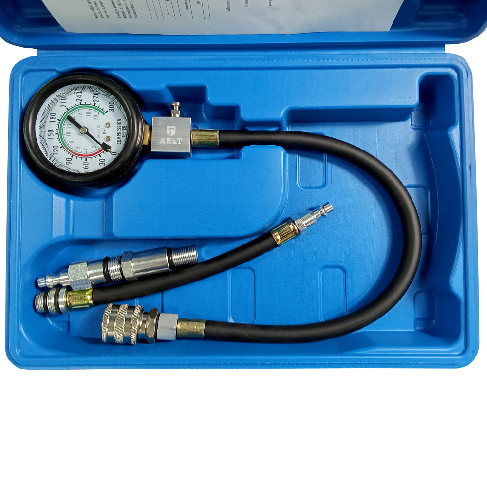 Компрессометр (2 шланга, 2 адаптера) TA-G1004 AE&T